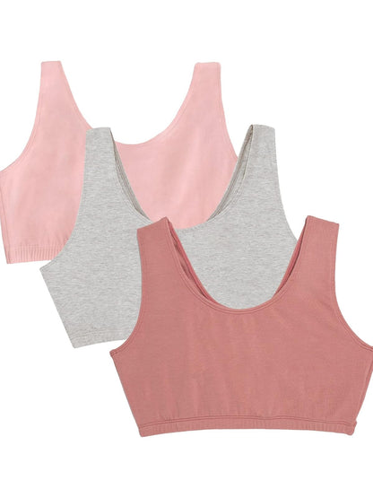 Fruit of the Loom Brasier Deportivo de Algodón para Mujer - Gris - 40