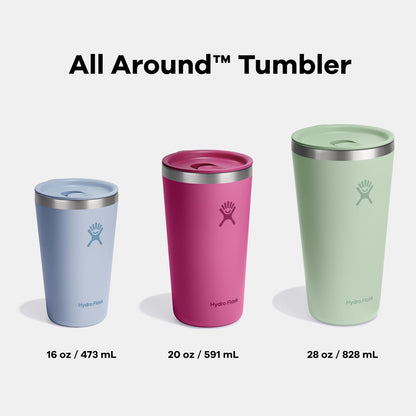 Hydro Flask - Vaso con Tapa a presión, Taza de Viaje aislada, Taza de café de Acero Inoxidable, 28 onzas, Color Verde Agave