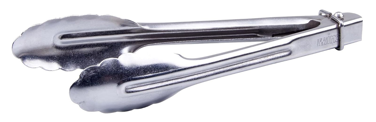 Winco Pinzas de acero inoxidable de alta resistencia, 7 pulgadas