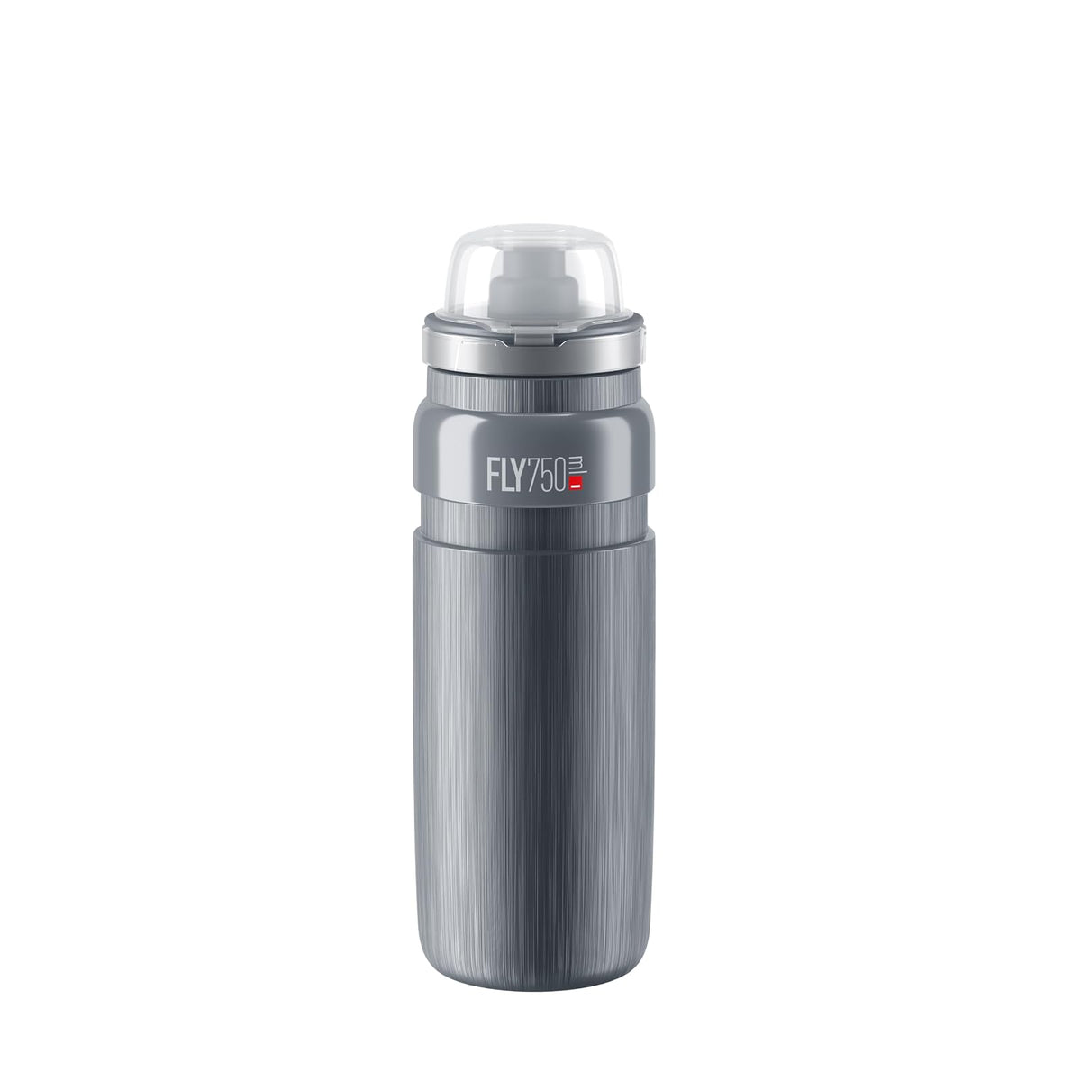 Elite Fly MTB - Botella de 750 ml (Gris, Tex) - Botella de Bicicleta de montaña Ultraligera y Duradera con Tapa Protectora