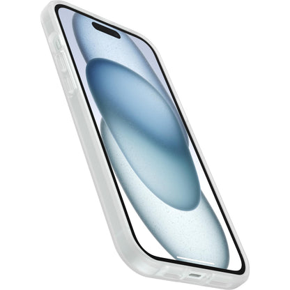 OtterBox - Carcasa para iPhone 15 Plus y iPhone 14 Plus de la Serie de prefijos - Stardust (Transparente/Purpurina), Ultrafina, Apta para Bolsillo, Bordes elevados Que protegen la cámara y la