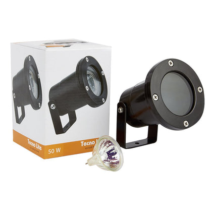 Tecnolite - Lámpara Sumergible, Ideal Zona Costera, Foco MR16 50 W incluido, Luz Cálida Brillante, Base GX5.3, IP67, IK05
