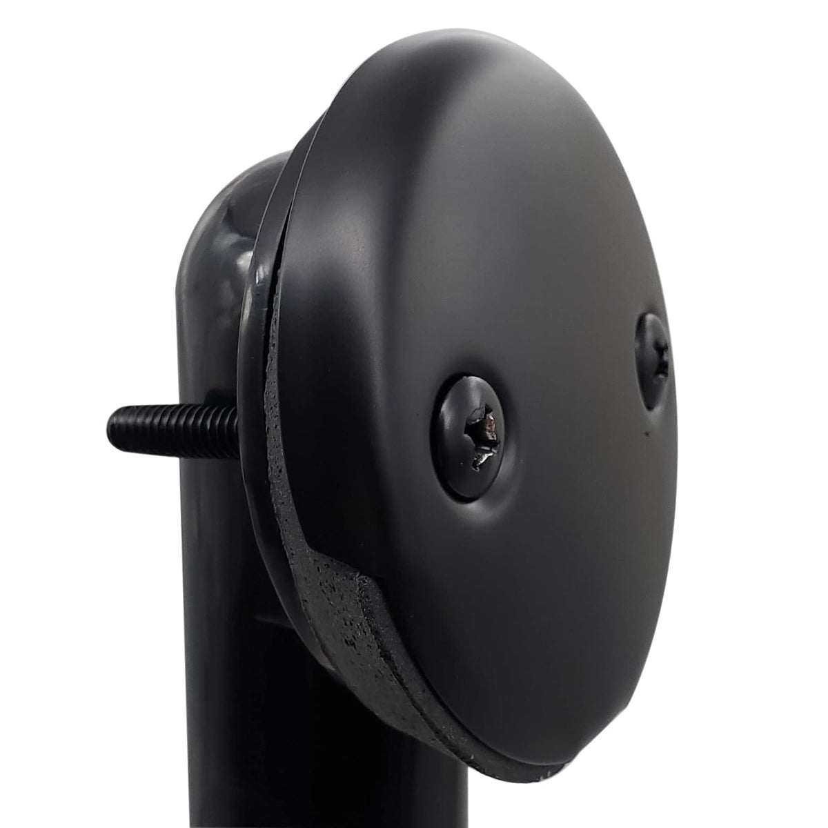 Westbrass 593144-01 Desagüe de baño con punta tubular de 1-1/2 pulgadas, color negro, latón pulido, Negro mate
