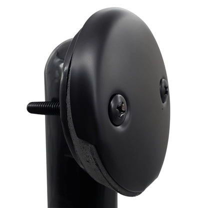 Westbrass 593144-01 Desagüe de baño con punta tubular de 1-1/2 pulgadas, color negro, latón pulido, Negro mate