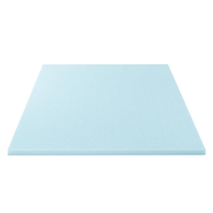 Best Price - Colchón de Espuma viscoelástica ventilada de 1.5 Pulgadas, infusión de Gel refrigerante, Certificado CertiPUR-US, Esencial para recámara, King