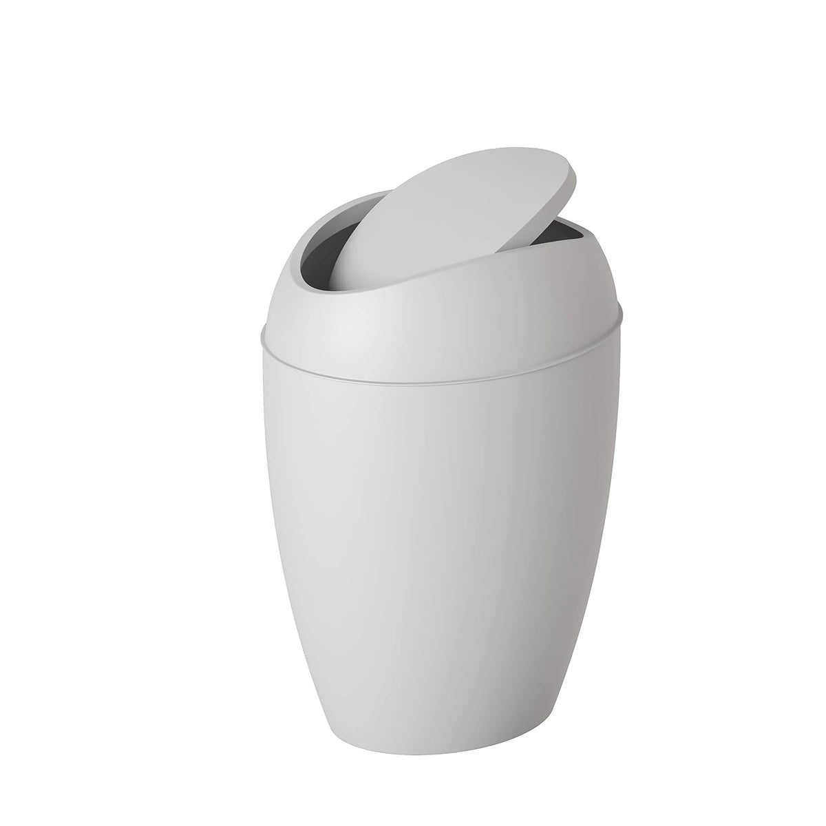 Umbra Bote de basura Twirla con tapa abatible 9L, gris