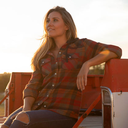 Legendary Whitetails Women's Lumber Jane Hooded Flannel Shirt