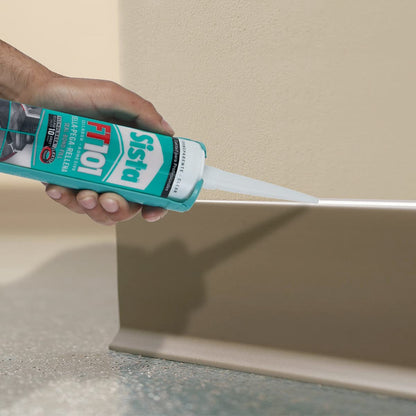 Sista FT101 Sellador Acrílico Elástico para Juntas, Consistencia Tixotrópica, Curado por Humedad Ambiental, para Concreto y Aluminio, Blanco, 1 x 280 ml