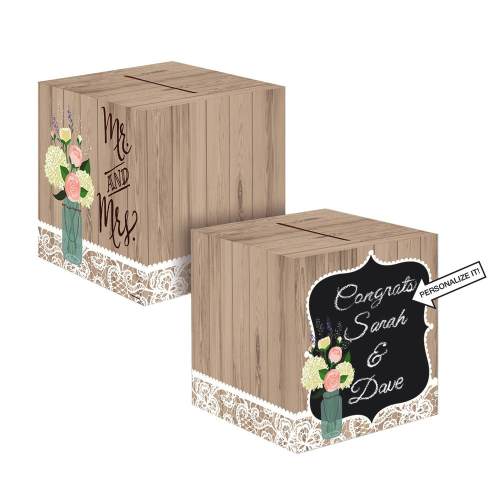 Creative Converting tarjeta de boda Box, Rustic Wedding, 1