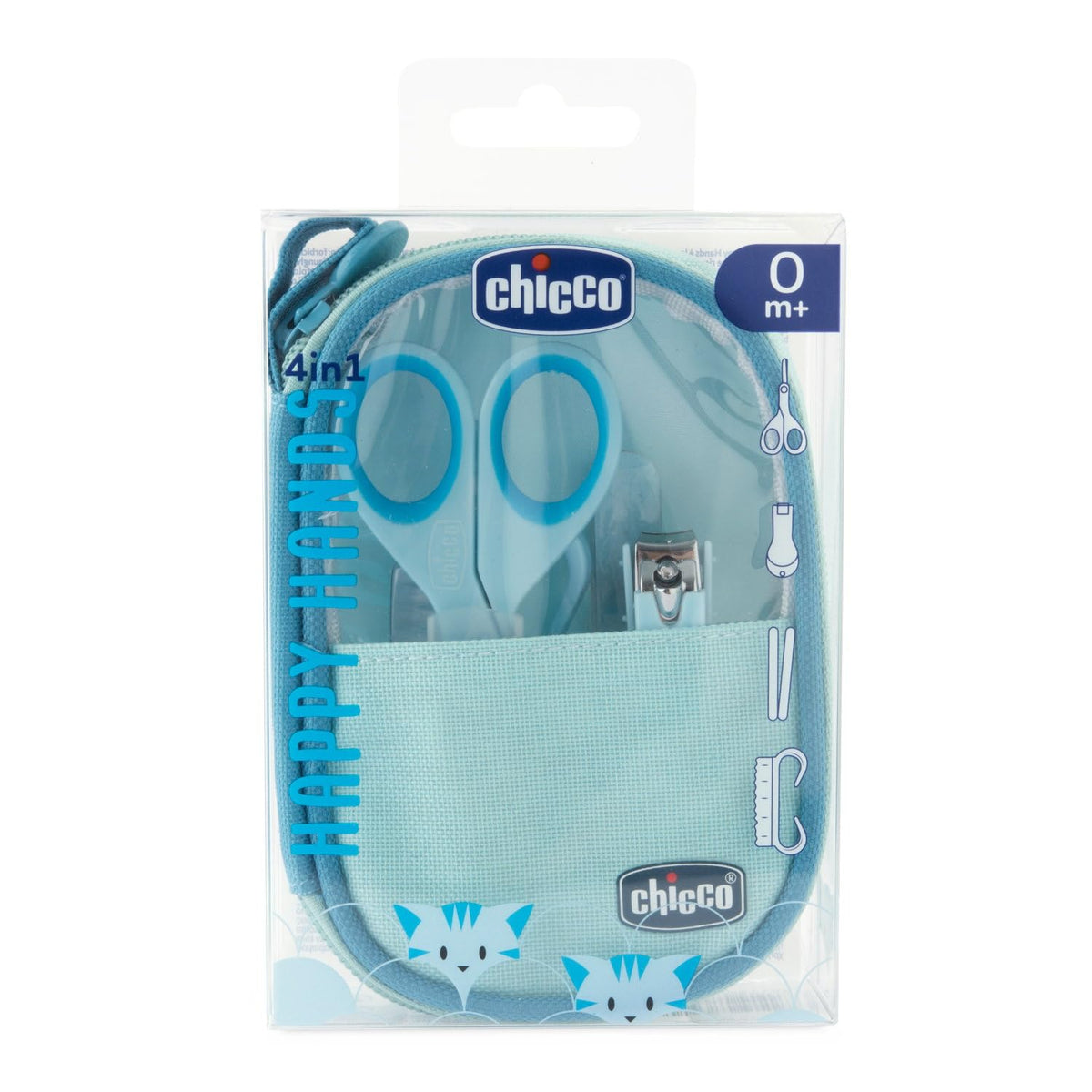 Chicco Set de Cuidado de Uñas Happy Hands para Bebé - Azul