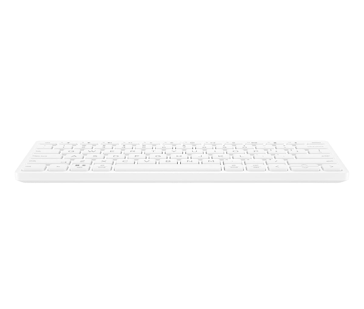 HP Teclado Inalámbrico 350, Conectividad 10 Metros, 2.4 GHz, en Español, Windows/Mac OS, Multi-Dispositivo, Blanco (692T0AA)
