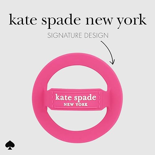 Kate Spade New York - Agarre magnético para teléfono, extraíble y Plegable, pompón Rosa