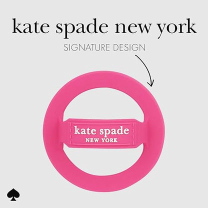 Kate Spade New York - Agarre magnético para teléfono, extraíble y Plegable, pompón Rosa