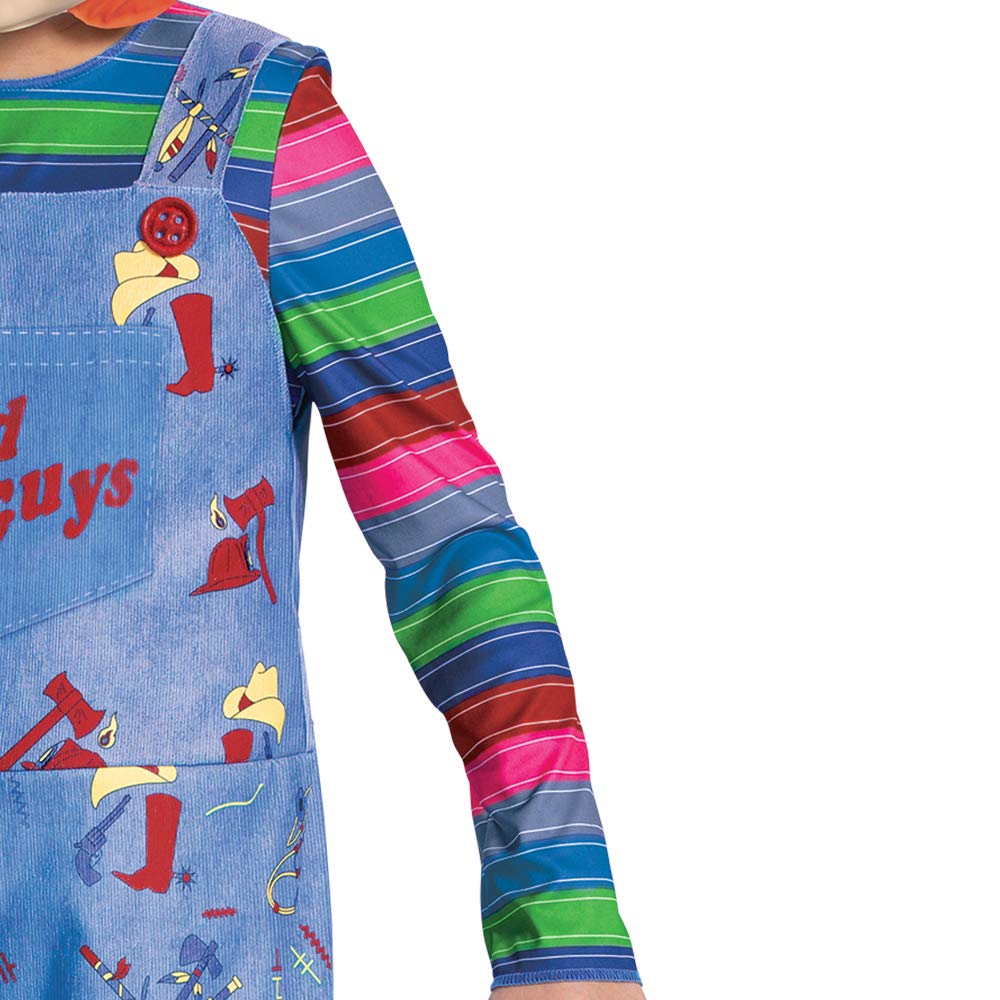 Disfraz de Chucky para niños, Disfraz Oficial de Chucky, Disfraz de Chucky, Disfraz clásico de niño, Talla M (7-8)