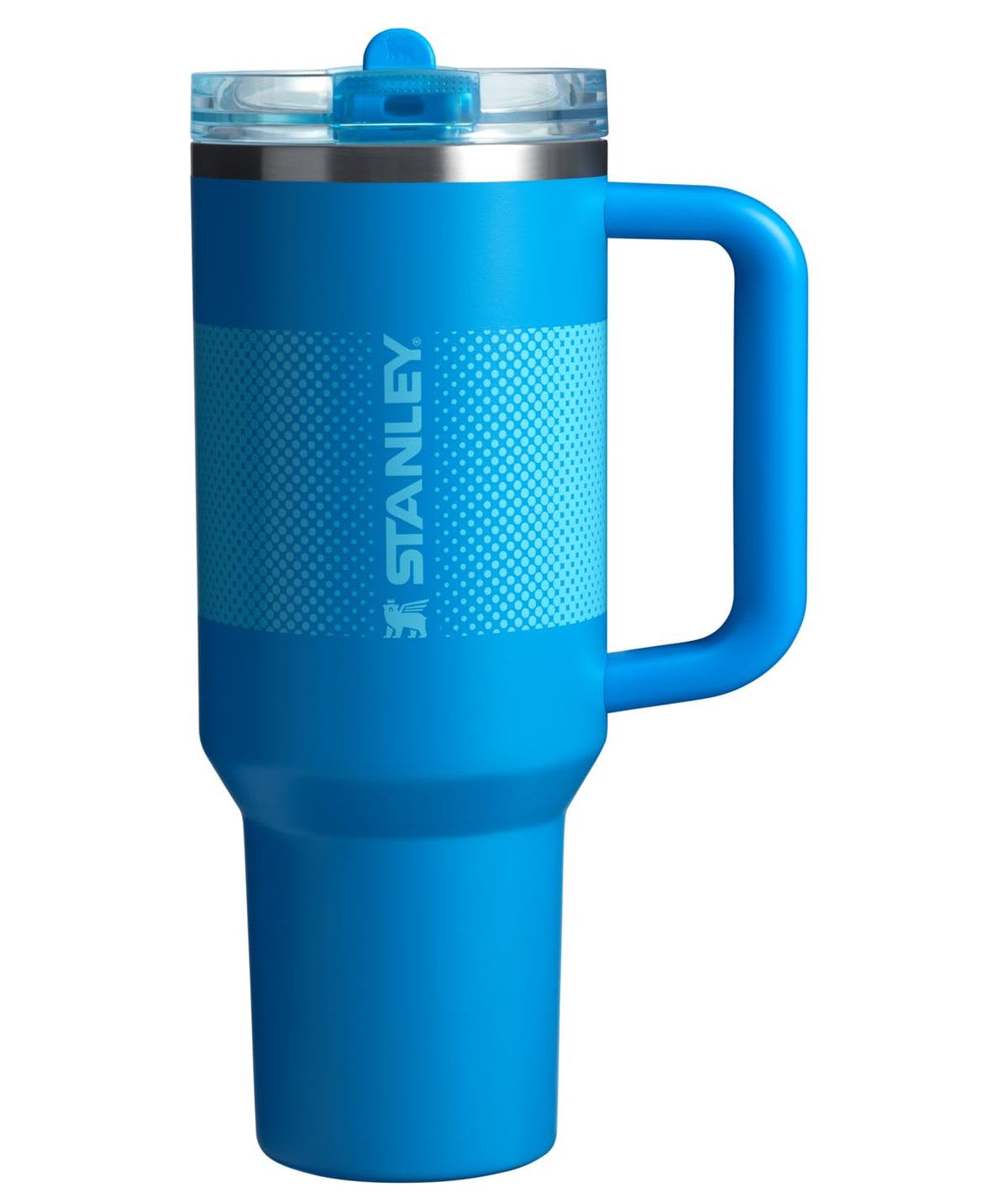 Stanley Quencher ProTour - Vaso con Popote Abatible, Mango Integrado, Acero Inoxidable, Sin BPA - 40 Ounces - Azure Fade