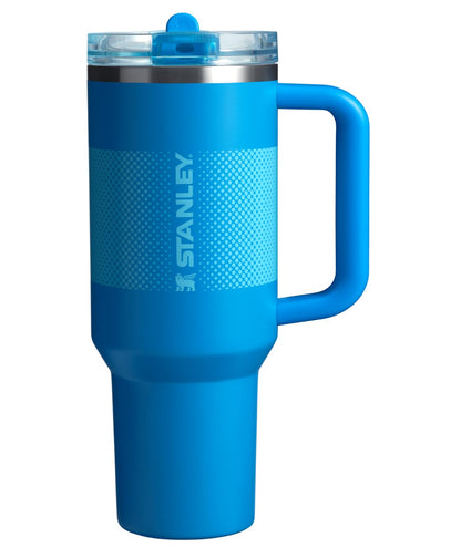 Stanley Quencher ProTour - Vaso con Popote Abatible, Mango Integrado, Acero Inoxidable, Sin BPA - 40 Ounces - Azure Fade