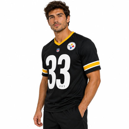 NFL Fan T-Shirt Pittsburgh Steelers Negro para Hombre