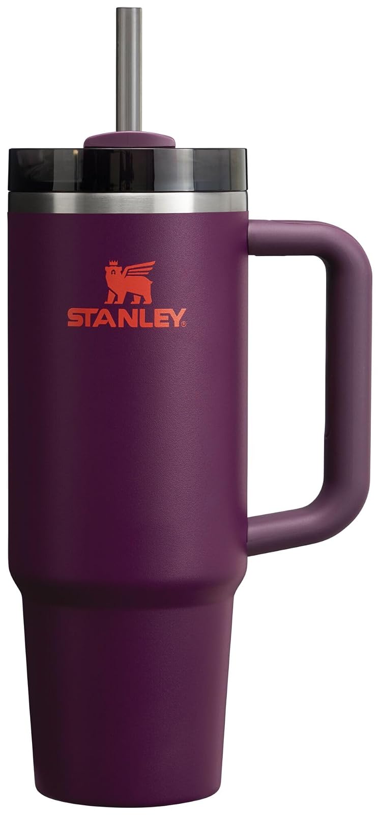 Stanley Quencher H2.0 Vaso Térmico con Popote, Acero Inoxidable, 14 a 64 oz - Ciruela - 30 onzas