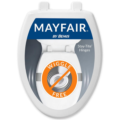 Mayfair Asiento para Inodoro con Bisagra Whisper-Close - Alargado