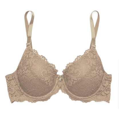 Smart & Sexy Women's Signature Lace Push-Up Bra, White, 40D