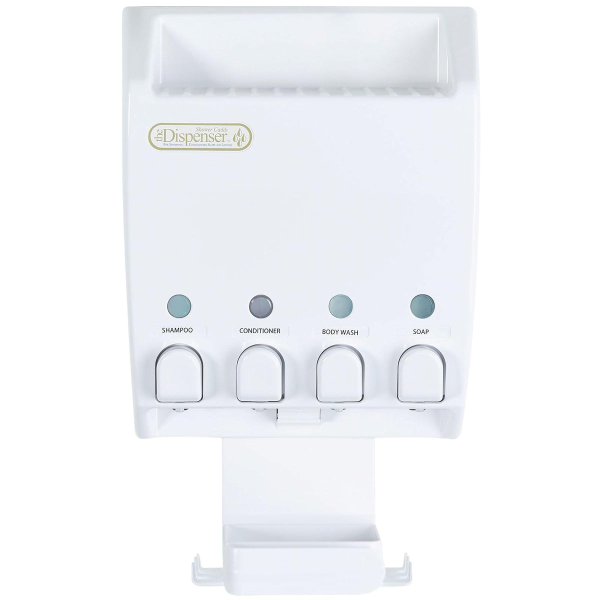 Better Living Ulti-Mate - Dispensador de champú y jabón, 4 x 14.5 FL. oz, Blanco