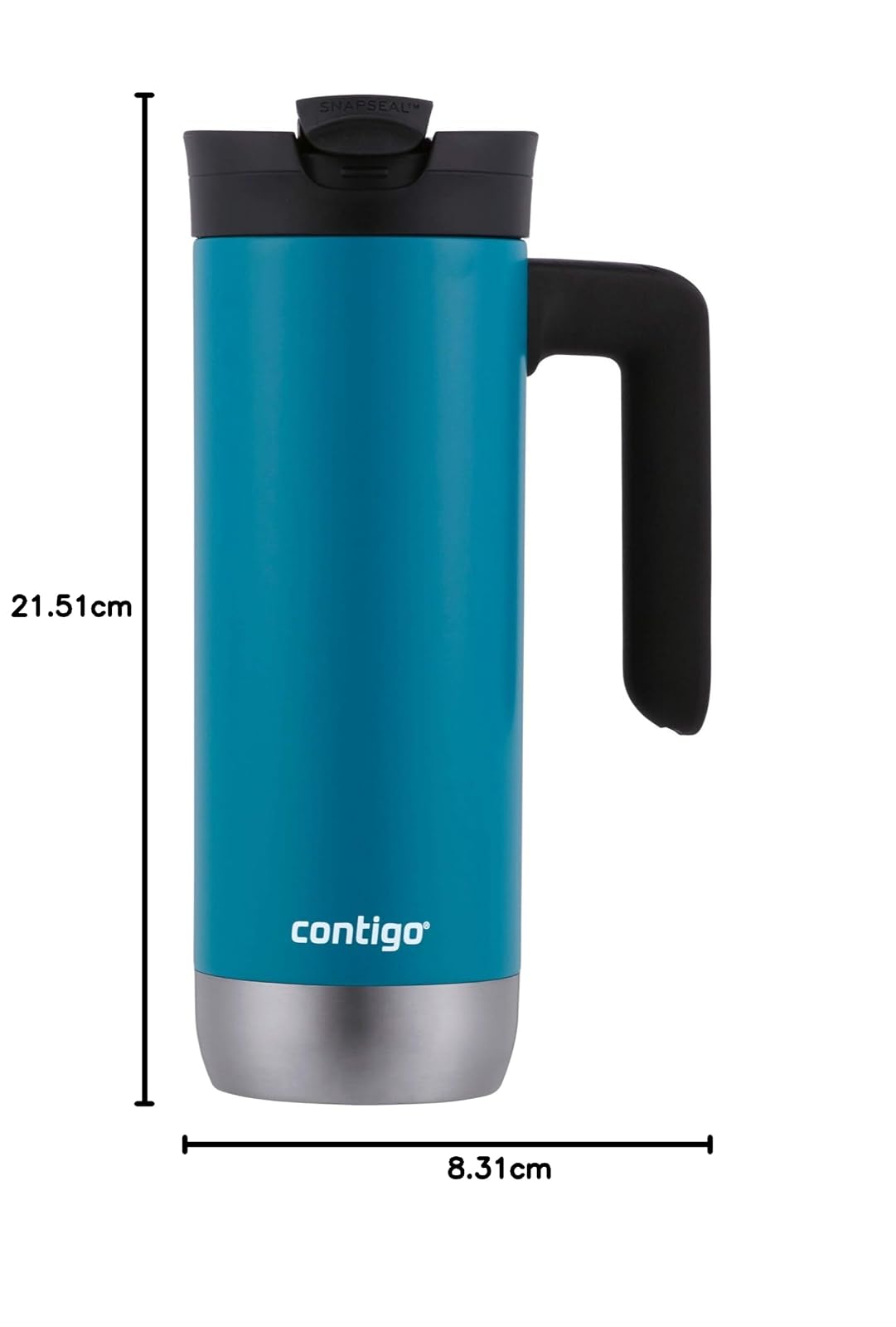 Contigo - Taza de viaje aislada, Juniper, 591.47 mililitros, 1
