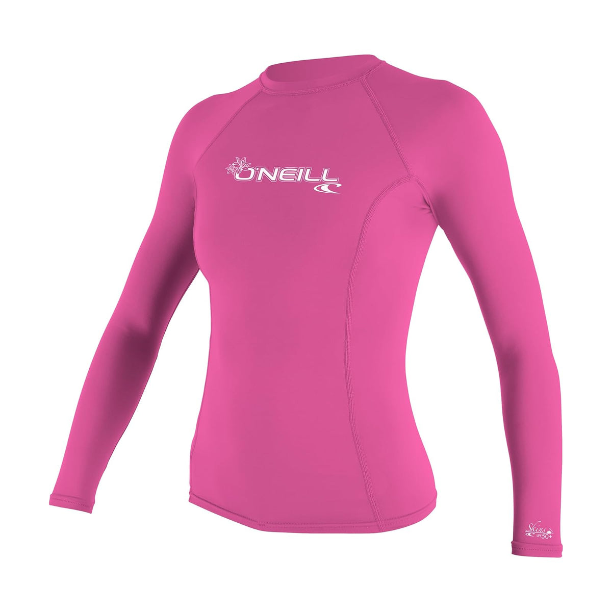 O'NEILL - Trajes de Neopreno para Mujer, Basic Skins UPF 50+, Manga Larga - Rosado fox - M