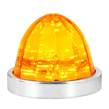 GG Grand General 81940 - Lámpara clásica de 18 Luces LED de Color ámbar/ámbar con Bisel de Acero Inoxidable