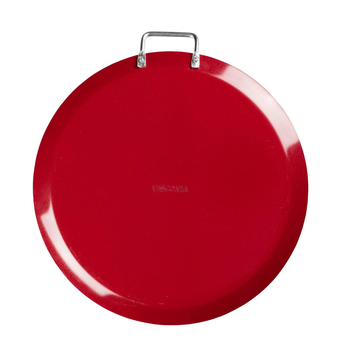 Vasconia - Comal Redondo de Aluminio con Antiadherente de Alto Rendimiento - 30 cm - Rojo