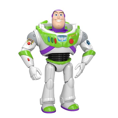 Mattel Pixar Toy Story 5 Figura de Acción Buzz de 7 Pulgadas 3+ | Escala 18 cm, 1 personaje clave, 8+ articulaciones móviles, diseño fiel a la película, JKV15