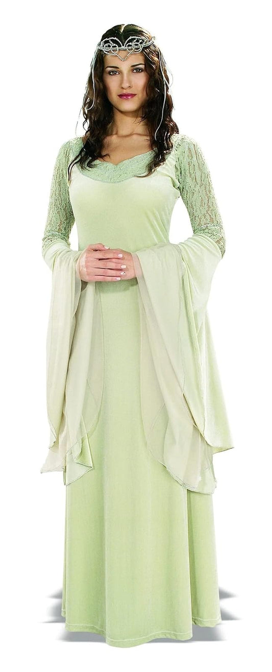 Rubie's Costume Lord Of The Rings Deluxe Queen Arwen Dress and Tiara, Green, One Size