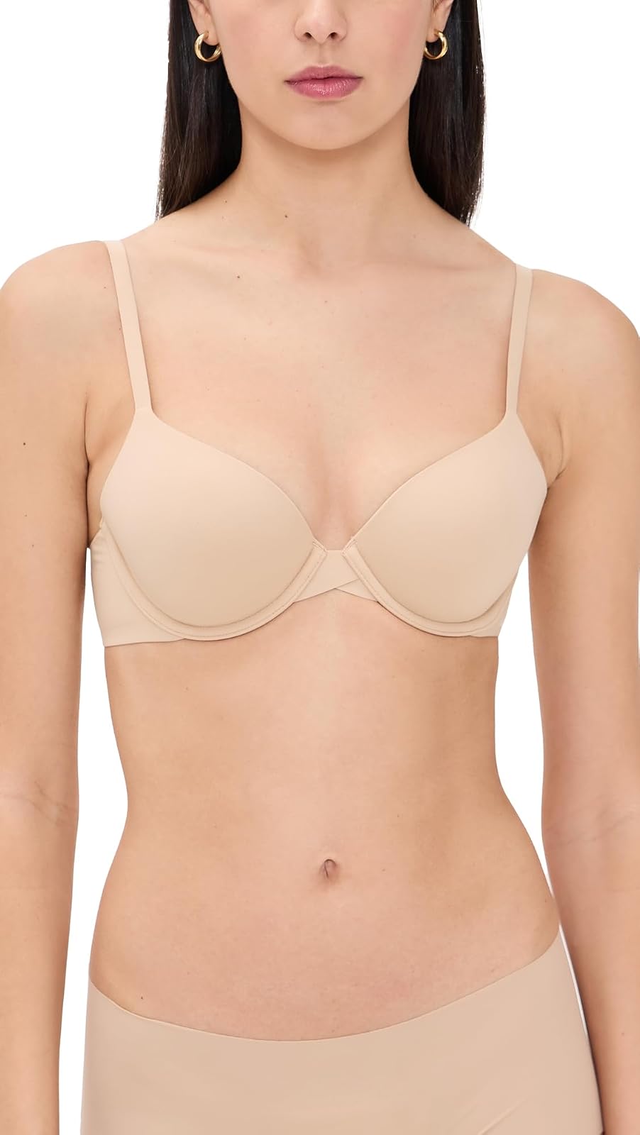 Calvin Klein Brasier con Aros Cobertura Completa Mujer - Cedro - 30D