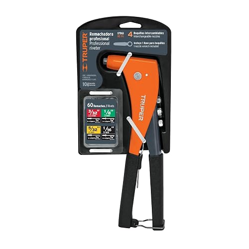 Truper RE-9X, Remachadora 10" profesional con remaches