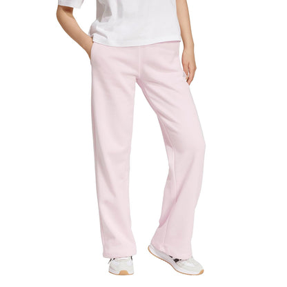 adidas Pantalón de Forro Polar Logo Pequeño Mujer - M - blanco, rosa (Clear Pink - White)
