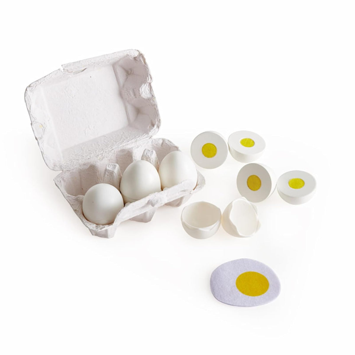Hape , Accesorios de Cocina de Madera para Niños: Set de Verduras Realistas, Juego Educativo y Divertido para Explorar el Mundo de la Cocina. De 2 a 8 años. E3161 - Blanco