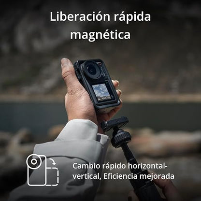 DJI Pack Estándar Osmo Action 4, cámara de acción 4K/120 fps | Sumergible, sensor de 1/1.3 pulgadas, gran rendimiento con poca luz, color D-Log M de 10 bits, batería 1770 mAh