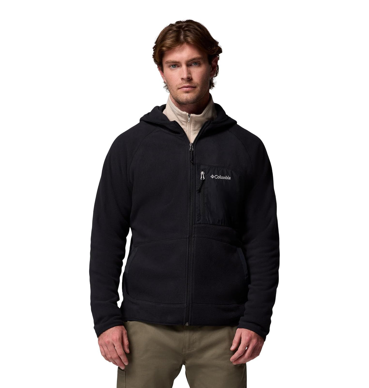 Columbia Fast Trek Overlay Hooded Full Zip Chaqueta de forro polar Hombre
