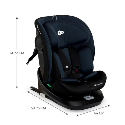 Kinderkraft I-GROW Autoasiento, I-SIZE 40-150 cm, Isofix, Silla automóvil bebé, Asiento infantiles, para niños, Ajustable, Sillade, RWF, FWF, Asiento de automóvil, 360º, Grupo 0+/1/2/3, 0-36 kg, Negro