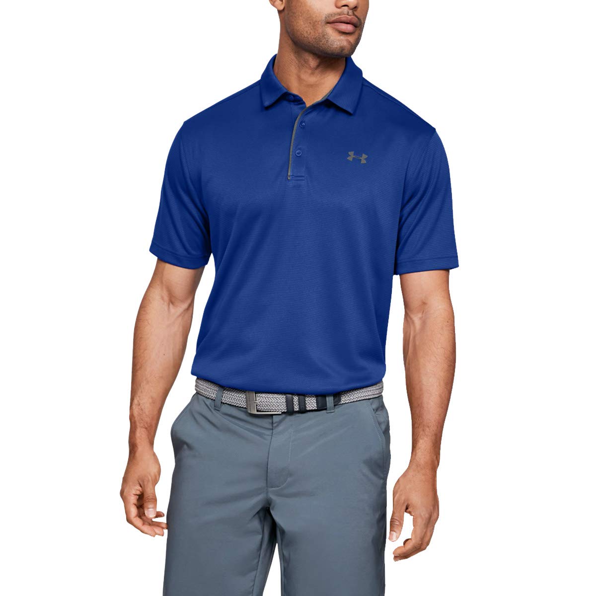 Under Armour Polo de Golf UA Tech para Hombre - 4XL - Royal (400) - Graphite