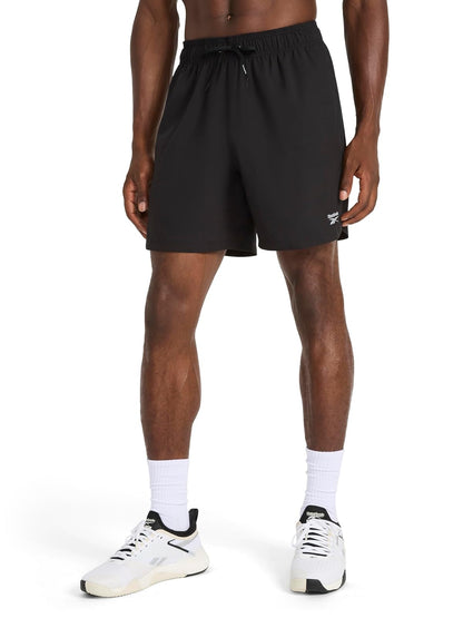 Reebok Launch Woven 7” Short Pantalones Cortos Hombre - G - Negro -