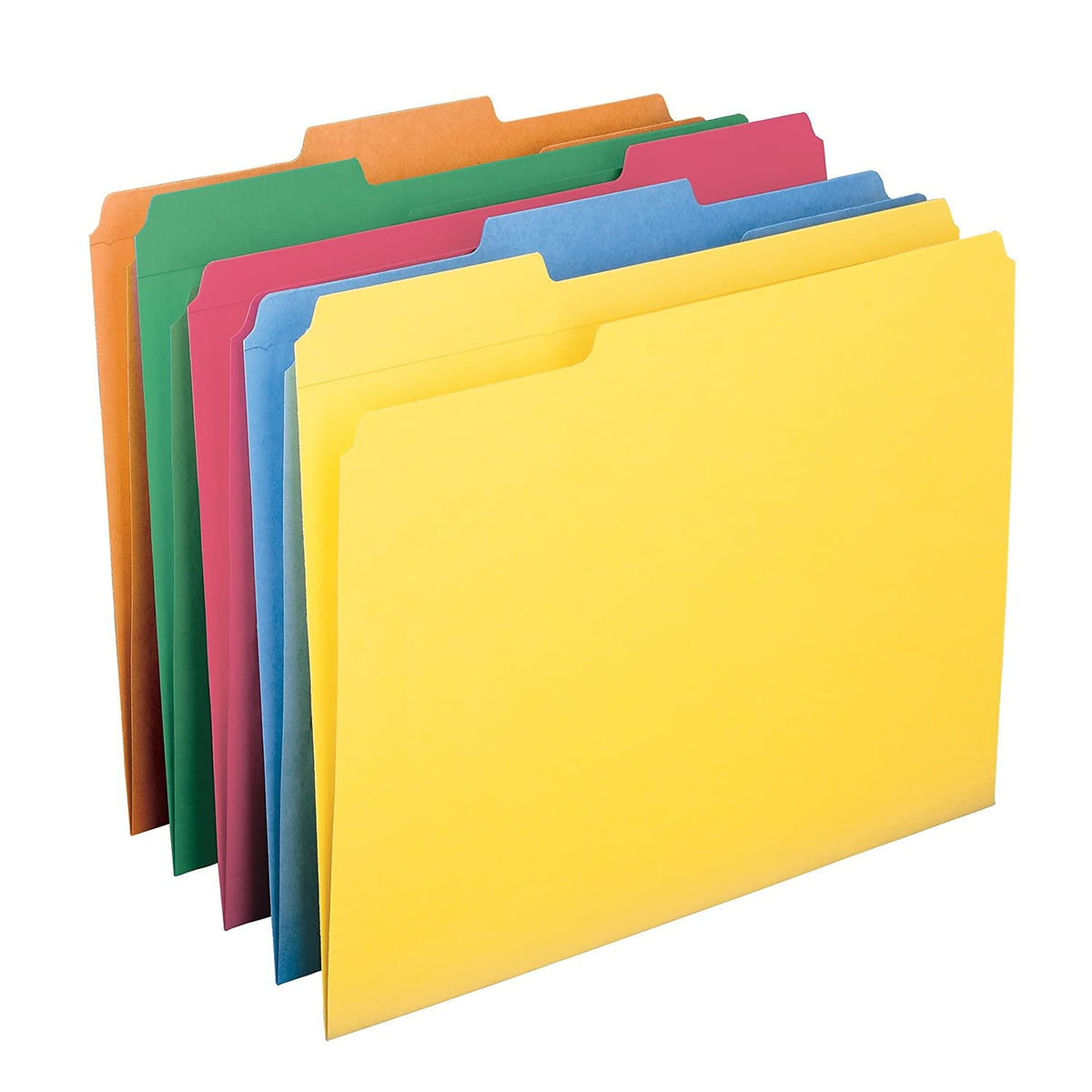 Smead File Folder, Reinforced 1/3-Cut Tab, Letter Size, Assorted Colors, 100 per Box (11993)