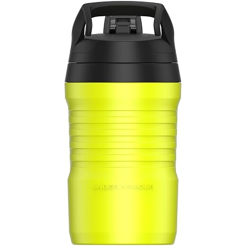 Under Armour - Botellas de agua aisladas de 32 onzas, jarra de agua deportiva con asa, gancho de cerca, resistente a fugas para béisbol, fútbol y más, botellas de agua de 32 onzas, botella de agua