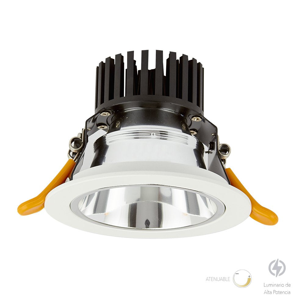 Tecnolite - Lámpara de interior LED atenuable para empotrar, 13 W, Luz blanca neutra