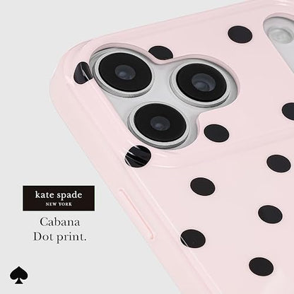 Kate Spade New York Funda para iPhone 17 Pro MAX - Compatible con MagSafe - Funda de teléfono de diseño - Cabana Dot Rosa