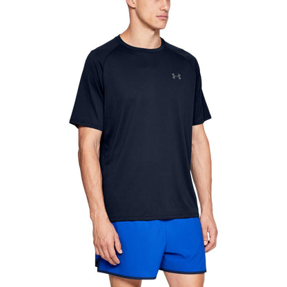 Under Armour Playera de Entrenamiento Cuello V para Hombre - 4XL - Azul (Academy Blue - Steel Grey - 408)