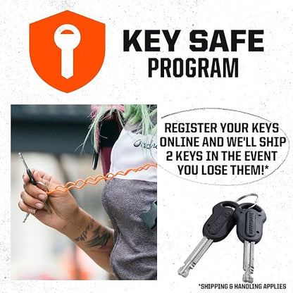Kryptonite Keeper - Bloqueo en U estándar para Bicicleta, antirrobo de Alta Resistencia, se Vende Plata Segura, grillete de 12 mm con Soporte de Montaje y Llaves para Bicicleta, Motocicleta, Scooter,