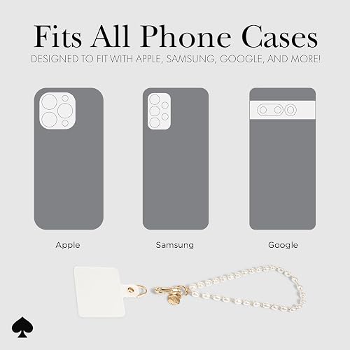 Abalorio de teléfono celular, cordón desmontable para teléfono celular, perla de mar, Poliuretano, No es una piedra preciosa