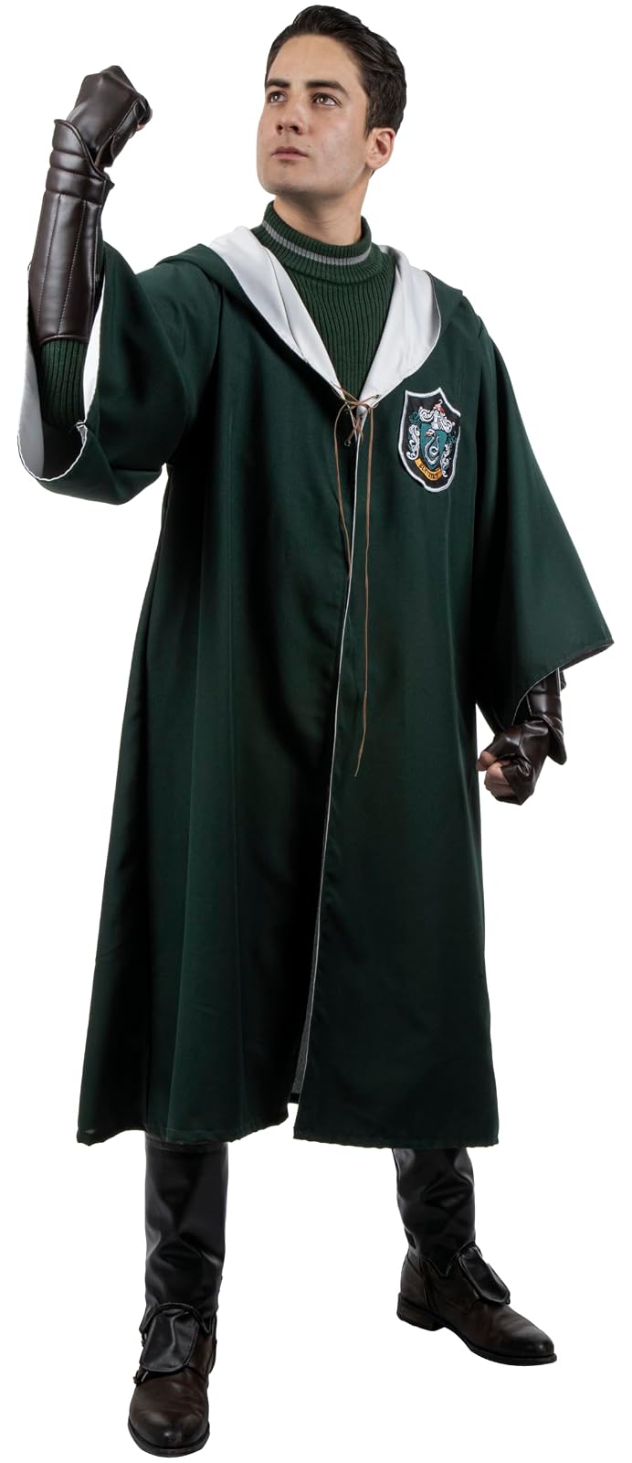 DISFRAZ QUIDDITCH SLYTHERIN, TALLA: L, Disfraz Original de Pelicula de Harry Potter, Disfraces de Magos y Deportes Ideal para Halloween y Fiestas de Disfraces