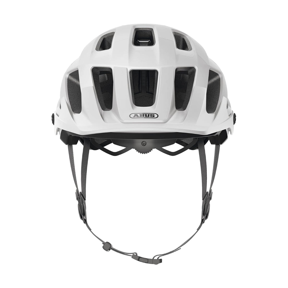 ABUS Casco MTB Moventor 2.0 MIPS - Casco de Ciclismo con protección contra Impactos para Uso Off-Road - Casco All-Mountain, Unisex - Blanco Brillante, Talla L, L (57-61 cm)
