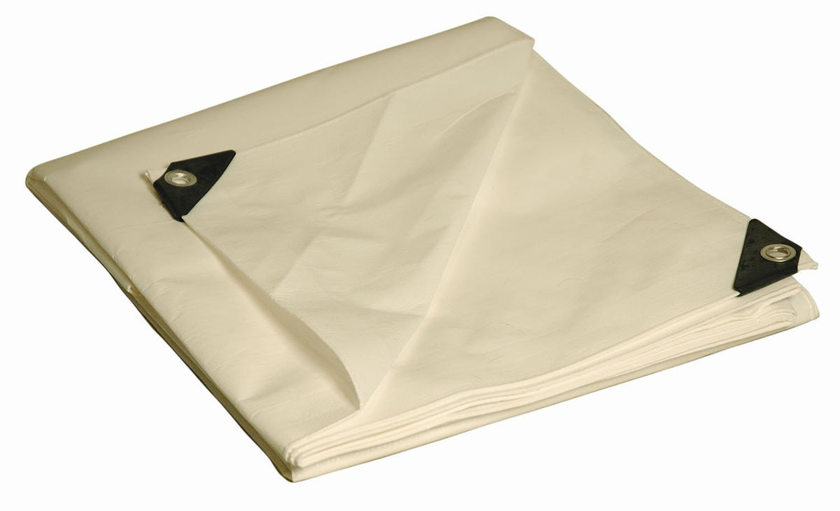 8 'x 10' Dry parte superior blanco, resistente tamaño completo 10-mil Tarp artículo #, 20 Feet x 30 Feet, Blanco